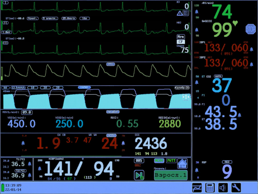 Реанимационный монитор пациента МПР6-03 Комплектация Р1.25